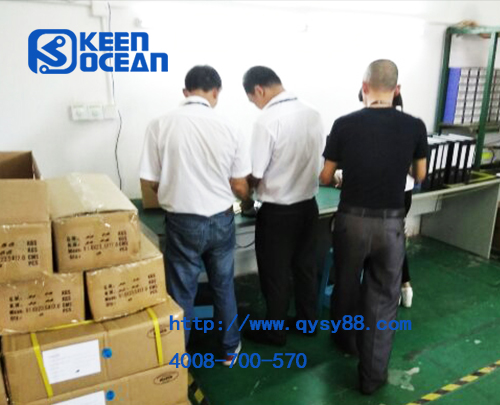 僑洋實業與客戶進行技術溝通